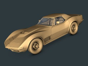 chevrolet corvette c3 Modelo 3D
