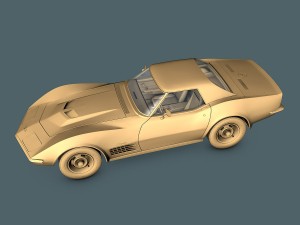 chevrolet corvette c3 Modelo 3D