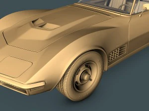 chevrolet corvette c3 3D Model