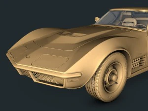 chevrolet corvette c3 3D Model