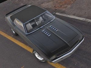 chevrolet camaro ss 1969 3D मॉडल