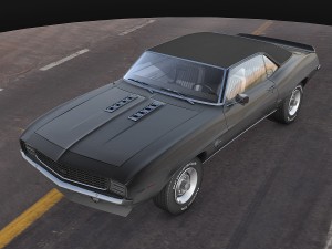 chevrolet camaro ss 1969 3D मॉडल