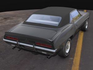 chevrolet camaro ss 1969 3D मॉडल