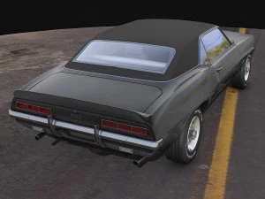 chevrolet camaro ss 1969 3D Model