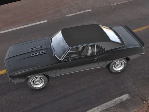 chevrolet camaro ss 1969 3D Model