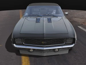 chevrolet camaro ss 1969 3D Model