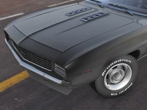 chevrolet camaro ss 1969 3D Model