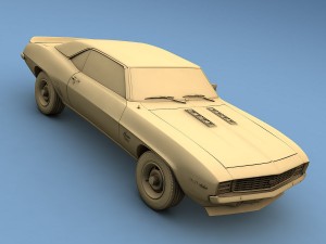 chevrolet camaro ss 1969 3D मॉडल