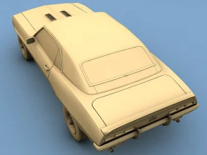 chevrolet camaro ss 1969 3D Model