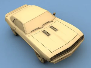 chevrolet camaro ss 1969 3D Model