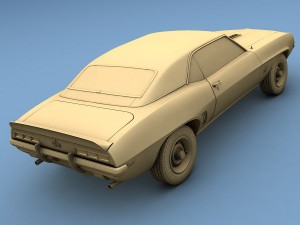 chevrolet camaro ss 1969 3D मॉडल