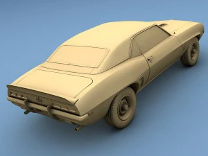 chevrolet camaro ss 1969 3D Model