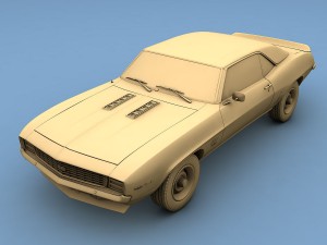 chevrolet camaro ss 1969 3D मॉडल