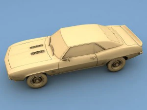 chevrolet camaro ss 1969 3D Model