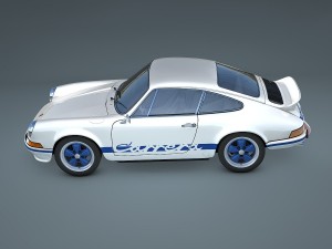 porsche 911 carrera rs 1973 3Dモデル
