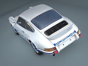 porsche 911 carrera rs 1973 3Dモデル