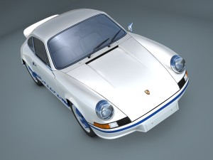 porsche 911 carrera rs 1973 3Dモデル