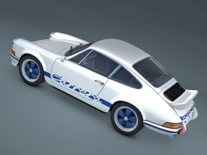 porsche 911 carrera rs 1973 3Dモデル