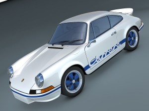 porsche 911 carrera rs 1973 3Dモデル