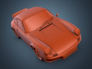 porsche 911 carrera rs 1973 3Dモデル