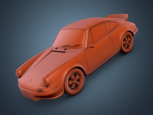porsche 911 carrera rs 1973 3Dモデル