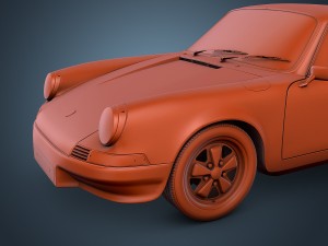 porsche 911 carrera rs 1973 3Dモデル