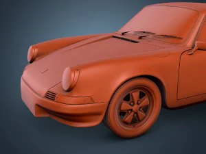 Porsche 911 Carrera RS 1973 3D Modell