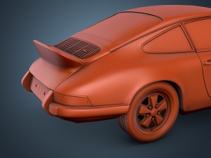porsche 911 carrera rs 1973 3Dモデル