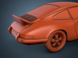 Porsche 911 Carrera RS 1973 3D Modell