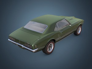 pontiac firebird 1968 Modelo 3D