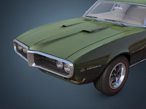 pontiac firebird 1968 Modelo 3D