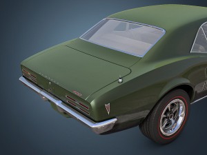 pontiac firebird 1968 Modelo 3D