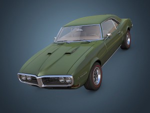 pontiac firebird 1968 Modelo 3D