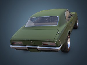 pontiac firebird 1968 Modelo 3D