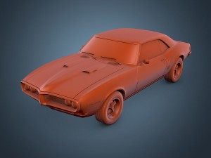 pontiac firebird 1968 Modelo 3D