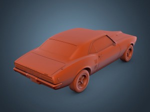 pontiac firebird 1968 Modelo 3D