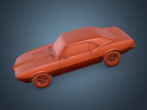 pontiac firebird 1968 Modelo 3D