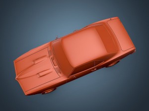 pontiac firebird 1968 Modelo 3D