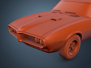 pontiac firebird 1968 Modelo 3D