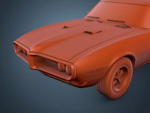 pontiac firebird 1968 3D Model