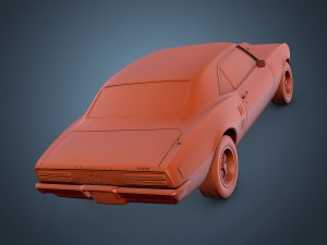 pontiac firebird 1968 Modelo 3D