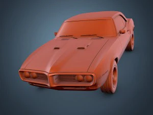 pontiac firebird 1968 3D Model