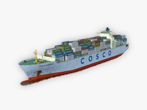 cargo ship cosco 3D Model