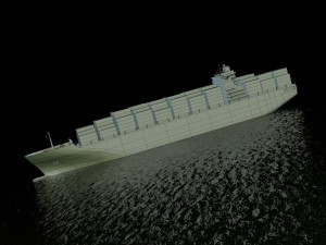 cargo ship hanjin Model 3D