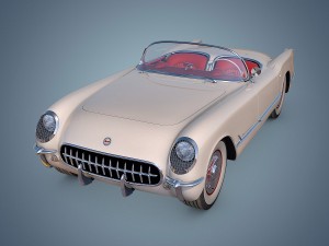chevrolet corvette 1953 3D-Modell