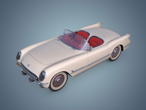chevrolet corvette 1953 3D-Modell