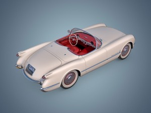 chevrolet corvette 1953 3D-Modell