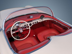 chevrolet corvette 1953 3D-Modell