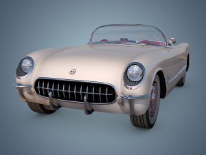chevrolet corvette 1953 3D-Modell