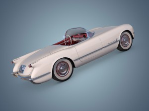 chevrolet corvette 1953 3D-Modell